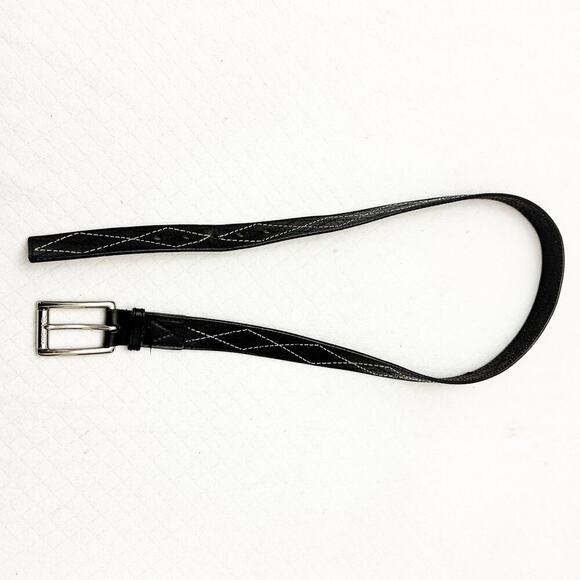 Michael Kors Women Woven Leather Belt Criss Crossed Size XL - Picture 3 of 6